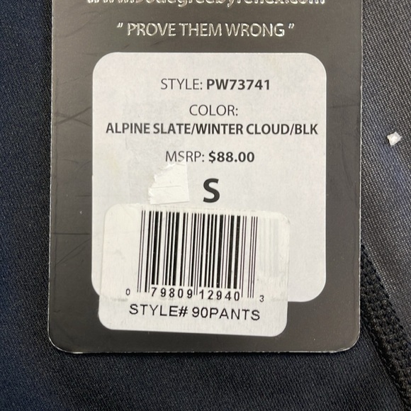 90 Degree by Reflex Black/Alpine Slate/Winter Cloud Athletic Leggings - Picture 3 of 9